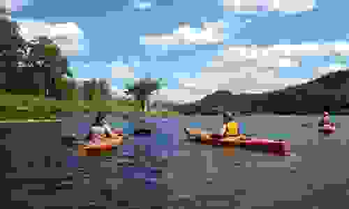 Kayak sur la rivière Restigouche